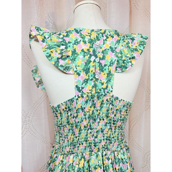 Code x Mode Smocked Maxi Sun Dress Size L - Picture 5 of 10